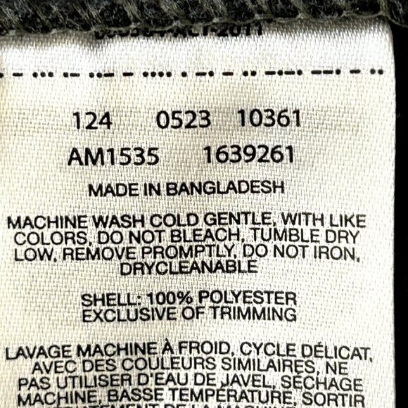 Columbia Men's Charcoal Gray Fleece Vest Size L Full Zip Lightweight Warm Layer - Picture 10 of 11